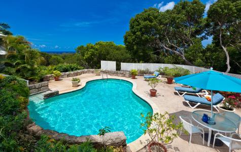 Sandy Lane Holiday Villa Barbados Halle Rose Swimming Pool and Loungers